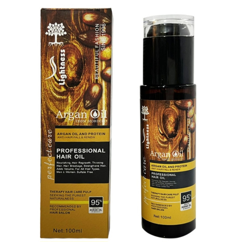 روغن آرگان لایتنس اصلی اسلواکی شیشه ای حجم 100 میلی لیتر